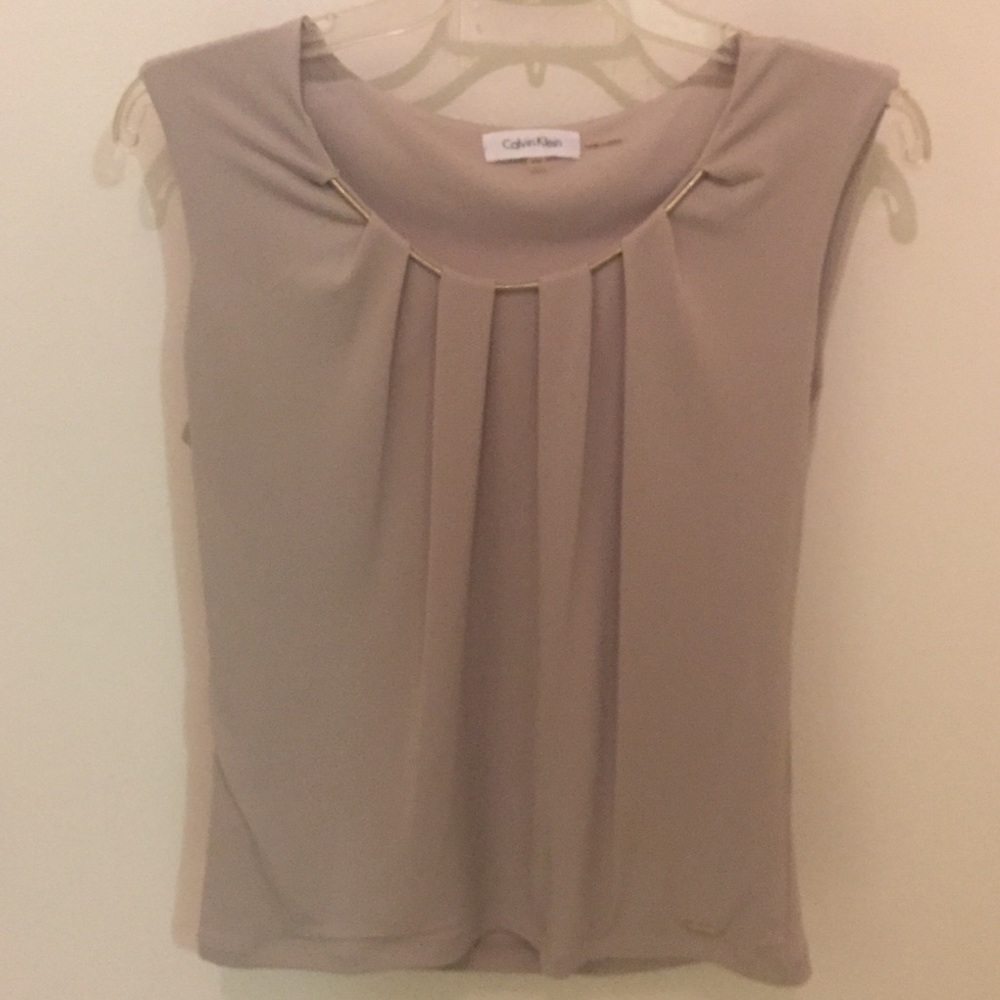 Calvin Klein Tan Shell Petite Medium